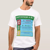 Salvation abc T-Shirt (Vorderseite)