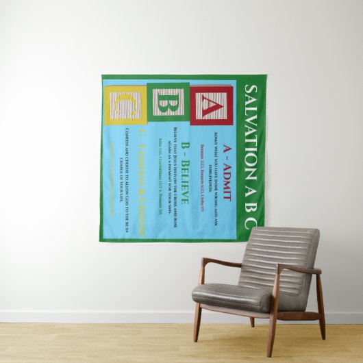 Salvation abc wandteppich (Beispiel (Horizontal))