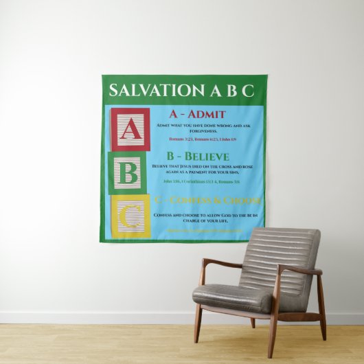 Salvation abc wandteppich (Beispiel)