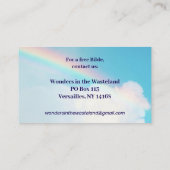 Salvation Gospel KJV Bibel Christliche Erkundung Visitenkarte (Rückseite)