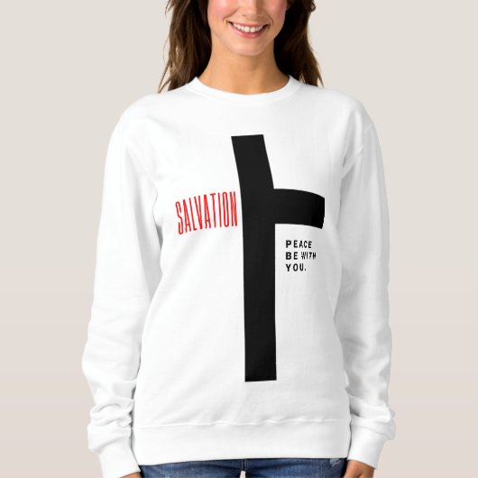 Salvation white Sweatshirt (Vorderseite)