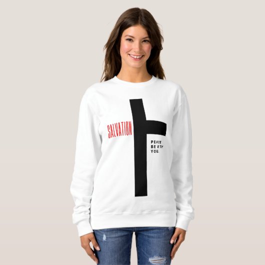 Salvation white Sweatshirt (Vorne ganz)