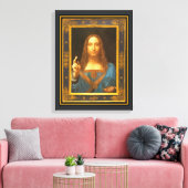 Salvator Mundi 1500 Leonardo da Vinci Canvas Print Leinwanddruck (Insitu (Wohnzimmer))