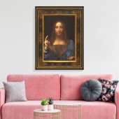 Salvator Mundi 1500 Leonardo da Vinci Canvas Print Leinwanddruck (Insitu (Wohnzimmer))