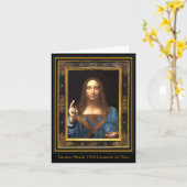 Salvator Mundi 1500 Leonardo da Vinci Karte (Gelbe Blume)