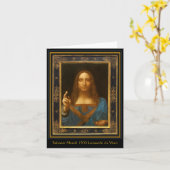Salvator Mundi 1500 Leonardo da Vinci Karte (Gelbe Blume)