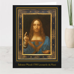 Salvator Mundi 1500 Leonardo da Vinci Karte