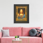 Salvator Mundi 1500 Leonardo da Vinci Leinwanddruck (Insitu (Wohnzimmer))