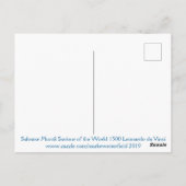 Salvator Mundi 1500 Leonardo da Vinci Postkarte (Rückseite)