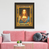 Salvator Mundi c 1500 Leonardo da Vinci Leinwanddruck (Insitu (Wohnzimmer))