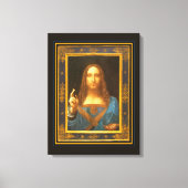Salvator Mundi c 1500 Leonardo da Vinci Leinwanddruck (Vorderseite)