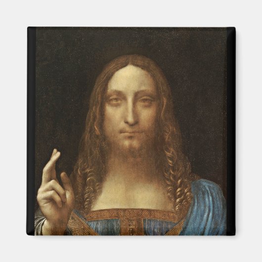 Salvator Mundi Christ mit Welt in der Hand Magnet (Vorne)