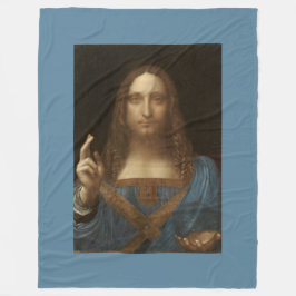 Salvator Mundi durch Leonardo da Vinci circa 1500 Fleecedecke