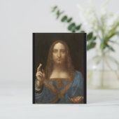 Salvator Mundi durch Leonardo da Vinci circa 1500 Postkarte (Stehend Vorderseite)