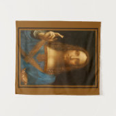 SALVATOR MUNDI FINE ART DRUCKEN WANDTEPPICH (Vorderseite (Horizontal))