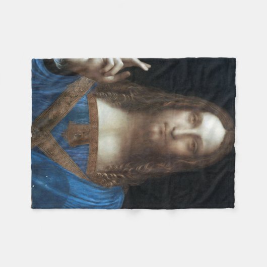 Salvator Mundi, Jesus Christus, Leonardo da Vinci Fleecedecke (Vorderseite (Horizontal))
