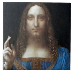 Salvator Mundi, Jesus Christus, Leonardo da Vinci Fliese