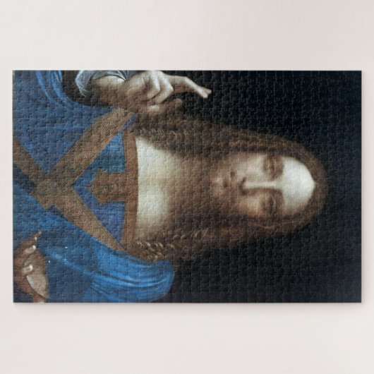 Salvator Mundi, Jesus Christus, Leonardo da Vinci Puzzle (Horizontal)