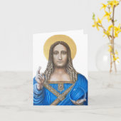 Salvator Mundi Karte (Gelbe Blume)