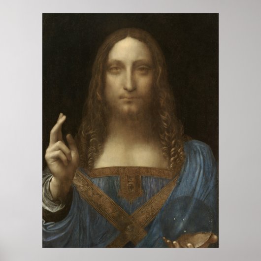 Salvator Mundi, Leonardo Da Vinci, Klassik Paintin Poster (Vorne)