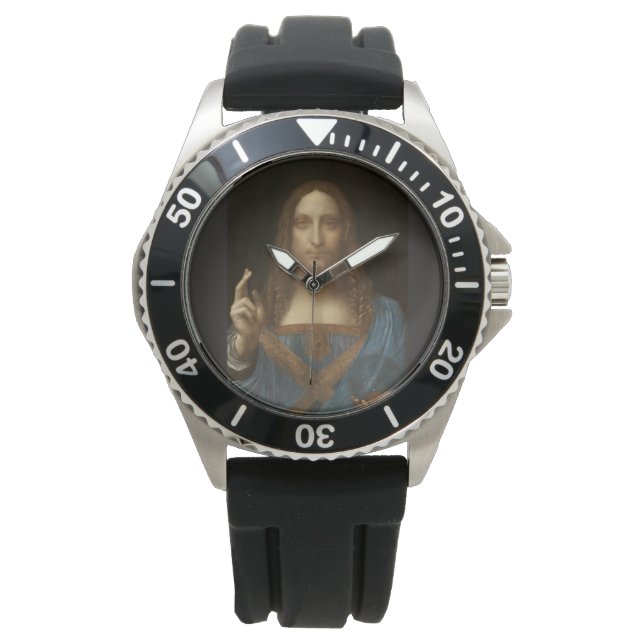 Salvator Mundi (Retter der Welt) (da Vinci) Armbanduhr (Vorderseite)