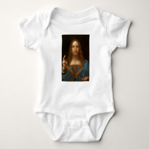 Salvator Mundi (Retter der Welt) (da Vinci) Baby Strampler