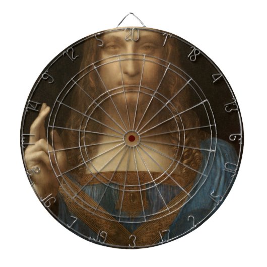 Salvator Mundi (Retter der Welt) (da Vinci) Dartscheibe (vorne)