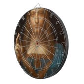 Salvator Mundi (Retter der Welt) (da Vinci) Dartscheibe (Vorderseite rechts)