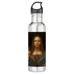 Salvator Mundi (Retter der Welt) (da Vinci) Edelstahlflasche