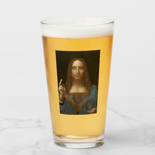 Salvator Mundi (Retter der Welt) (da Vinci) Glas (Vorne (Gefüllt))