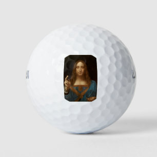 Salvator Mundi (Retter der Welt) (da Vinci) Golfball