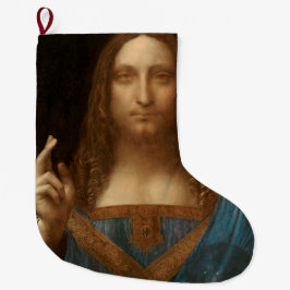 Salvator Mundi (Retter der Welt) (da Vinci) Großer Weihnachtsstrumpf