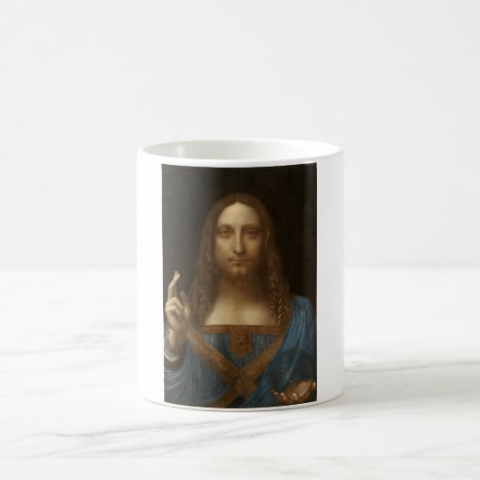 Salvator Mundi (Retter der Welt) (da Vinci) Kaffeetasse (Mittel)