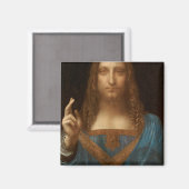Salvator Mundi (Retter der Welt) (da Vinci) Magnet (Vorderseite/Rückseite)