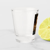 Salvator Mundi (Retter der Welt) (da Vinci) Schnapsglas (Links)