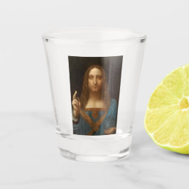 Salvator Mundi (Retter der Welt) (da Vinci) Schnapsglas