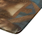 Salvator Mundi (Retter der Welt) (da Vinci) Schneidebrett (Ecke)