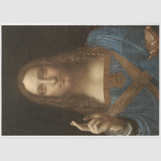 Salvator Mundi (Retter der Welt) (da Vinci) Seidenpapier (Vorderseite)