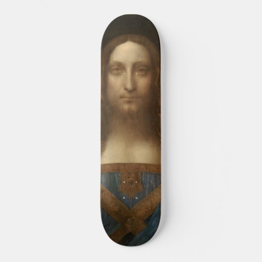 Salvator Mundi (Retter der Welt) (da Vinci) Skateboard (Vorderseite)