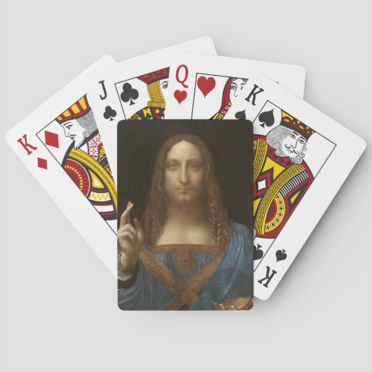 Salvator Mundi (Retter der Welt) (da Vinci) Spielkarten (Rückseite)