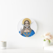 Salvator Mundi Runde Wanduhr (Zuhause)