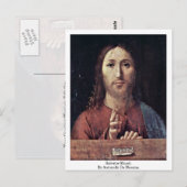 Salvator Mundi von Antonello Da Messina Postkarte (Vorne/Hinten)