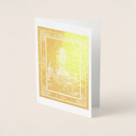 Salvator Mundi von Leonardo da Vinci ~ 1500 Folienkarte