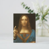 Salvator Mundi von Leonardo da Vinci (c1500) Postkarte (Stehend Vorderseite)