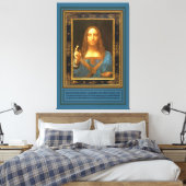 Salvator Mundi von Leonardo da Vinci c 1500 Leinwanddruck (Insitu (Schlafzimmer))