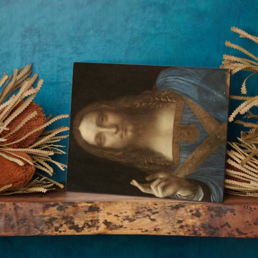 Salvator Mundi von Leonardo da Vinci Fotoplatte (Seite)