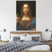 Salvator Mundi von Leonardo da Vinci Leinwanddruck (Insitu (Schlafzimmer))