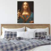 Salvator Mundi (von Leonardo da Vinci) Leinwanddruck (Insitu (Schlafzimmer))