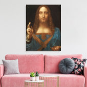 Salvator Mundi (von Leonardo da Vinci) Leinwanddruck (Insitu (Wohnzimmer))