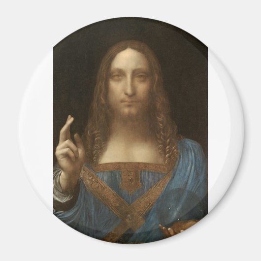 Salvator Mundi von Leonardo da Vinci Magnet (Vorne)